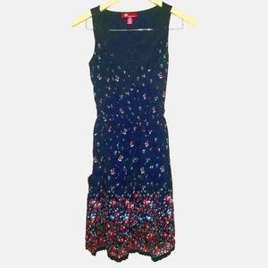 Floral Peasant Dress with Pockets